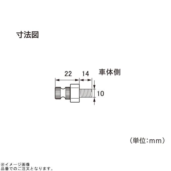 専用商品 DAYTONA（デイトナ） 96060 差込ウインカーステー (ブラック)M10×22×14