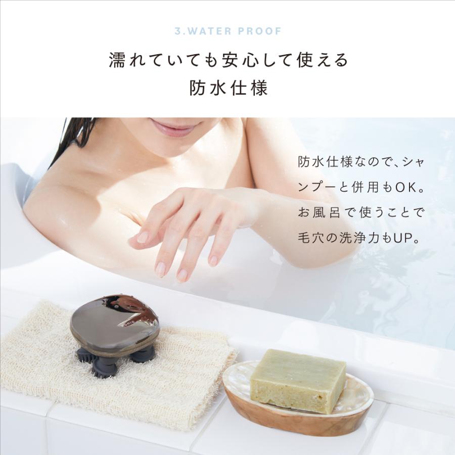 ヘッドスパ 家電 頭皮マッサージ器 自宅 頭皮エステ 男性 女性 フェイス 頭皮ケア  洗浄 揉み 電動 ブラシ 防水 グッズ ミニ 小型 軽量  美容  Homia 敬老の日 | Homia | 11