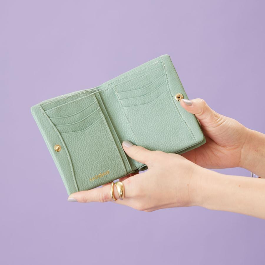 ショップ袋おまけ付 Hashibami ハシバミ ダブル Wジェムストーン レザーミニウォレット/財布 Mini Wallet   正規品｜s-prologue｜09