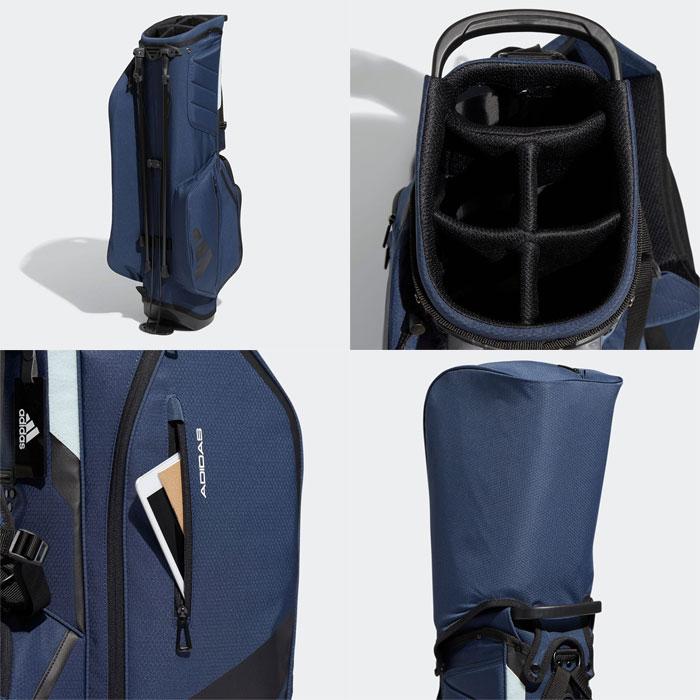 アディダス ゴルフ 8.5型 キャディバッグ 軽量 スリーバー スタンド
