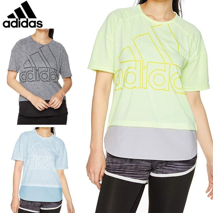 レディース アディダス Adidas W Id S S ファブリックmix ビッグロゴ Tシャツ Ftk46 半袖 トレーニング フィットネス ジム スポーツウェア Adidas Ftk46 スポーツ プレスト 通販 Yahoo ショッピング