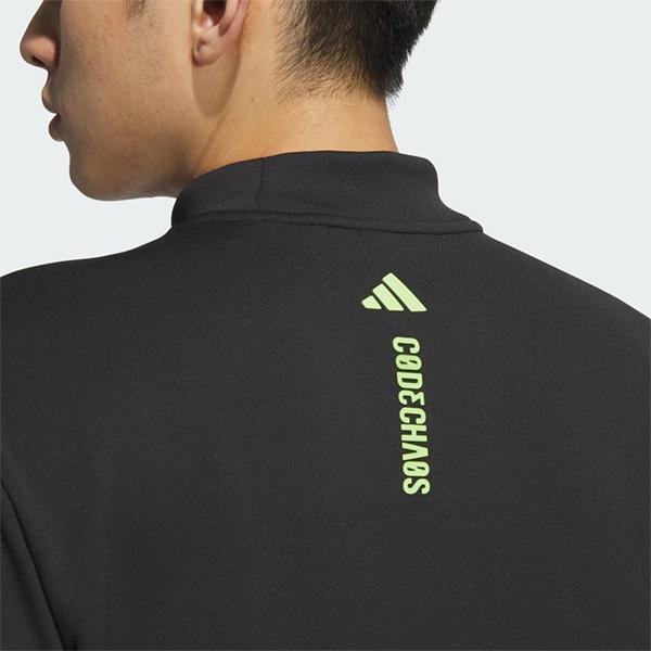 アディダス 半袖モックネック CODECHAOS XL 蛍光イエロー 1-26 ADIDAS GOLF アディダス ゴルフ 半袖 モックネックシャツ コードカオス