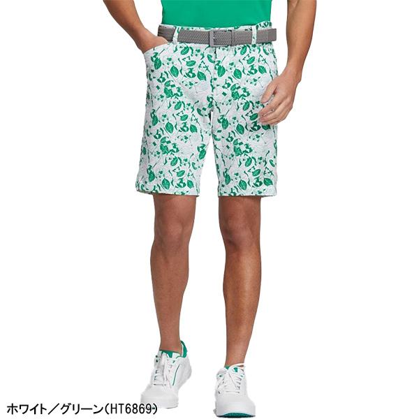 アディダス ゴルフ ショートパンツ PLAY GREEN サッカープリント