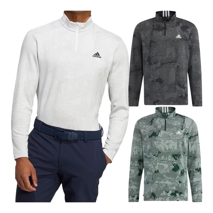 adidas（アディダス） ゴルフ 長袖 ハーフジップ ストレッチ ジップ