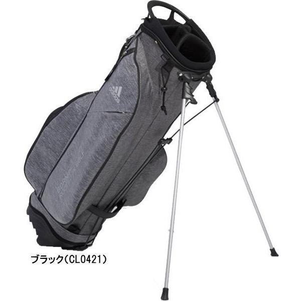 アディダスゴルフ 9.5型 キャディバッグ コーティングヘザー スタンドバッグ XA234 