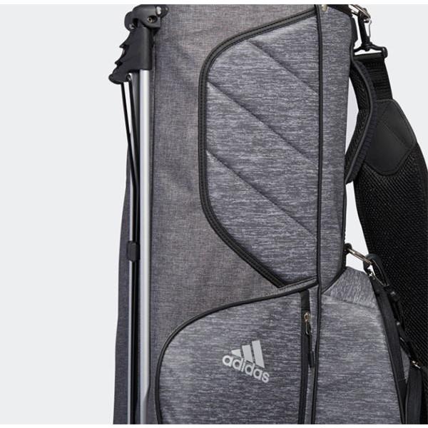 アディダスゴルフ 9.5型 キャディバッグ コーティングヘザー スタンドバッグ XA234 