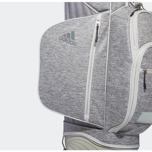 アディダスゴルフ 9.5型 キャディバッグ コーティングヘザー スタンドバッグ XA234 