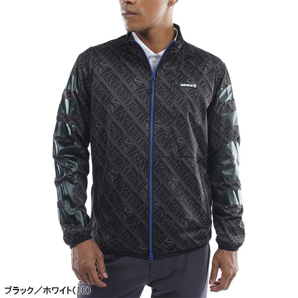 Admiral Golf（アドミラルゴルフ） 長袖 フルジップ ロゴプリント