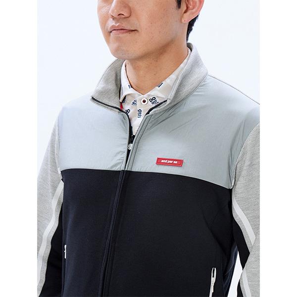 and per se アンパスィ 長袖 フルジップ テックスウェット
