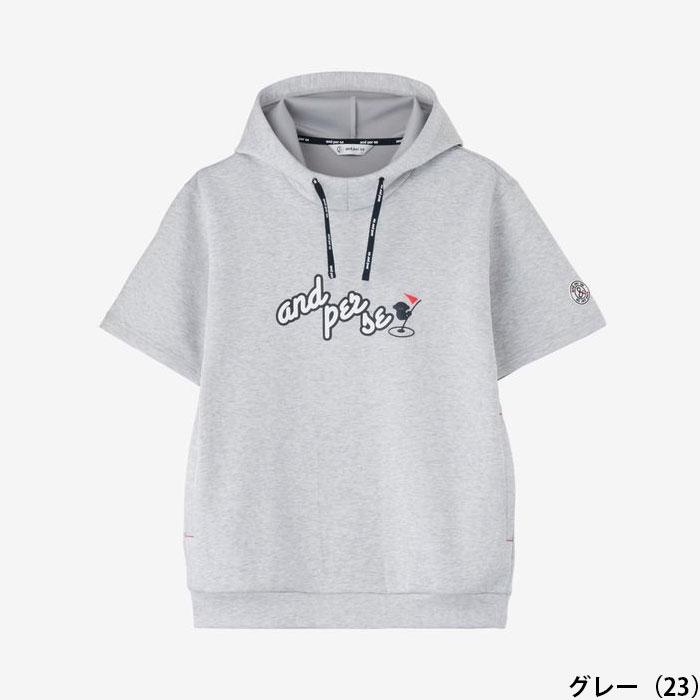 and per se（アンパスィ） 半袖 ハイネック プルオーバー ショット