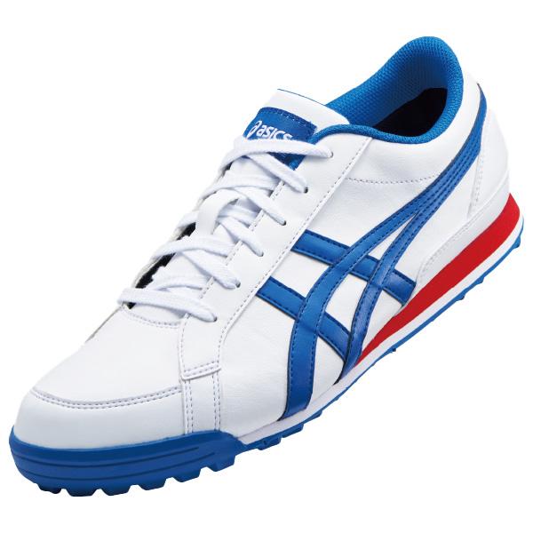 asics ゴルフシューズ　ホワイト/ブルー/レッド ASICS（アシックス） ゴルフシューズ ゲルプレショット クラシック3