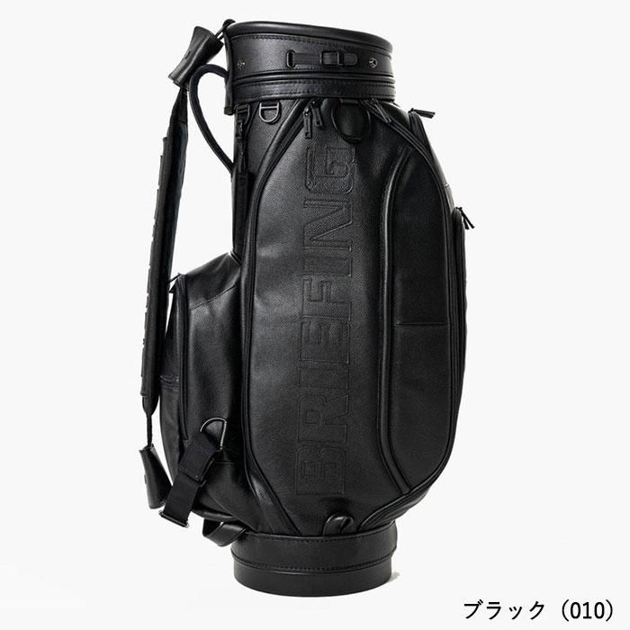 【２点セット】 ブリーフィング ゴルフ 9.5型 キャディバッグ CR-11 レザーシリーズ 最上級ライン カートタイプ BRG221D07 【GMS2664494338】(96120円)