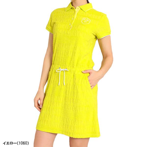 Callaway レディース キャロウェイ 半袖 パイルジャガードワンピース