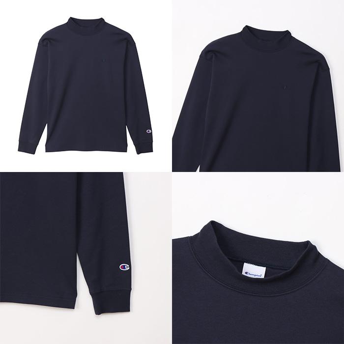 Champion（チャンピオン） 長袖 モックネックシャツ ロングスリーブT 