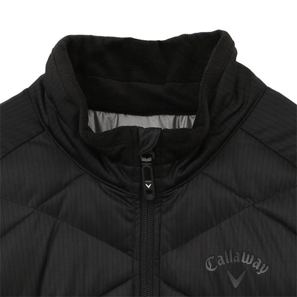 [美品]Callaway ストライププリント フルジップ中綿ブルゾン Callaway（キャロウェイ） 長袖 フルジップ 中綿ブルゾン スター