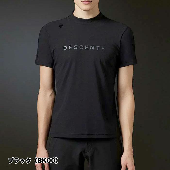 DESCENTE（デサント） ゴルフ 半袖 モックネックシャツ 吸汗速乾 UV