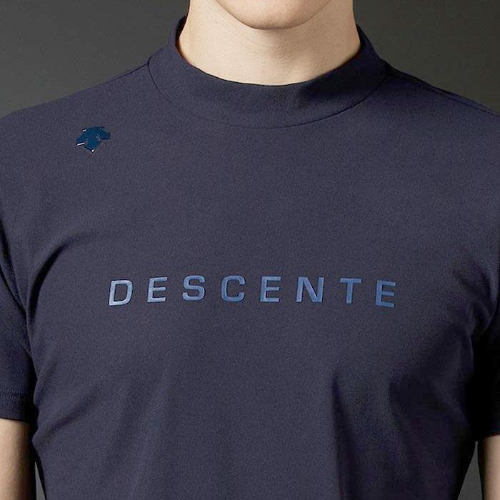 DESCENTE（デサント） ゴルフ 半袖 モックネックシャツ 吸汗速乾 UV
