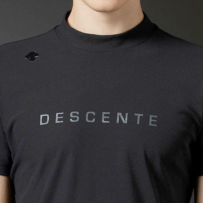 DESCENTE（デサント） ゴルフ 半袖 モックネックシャツ 吸汗速乾 UV