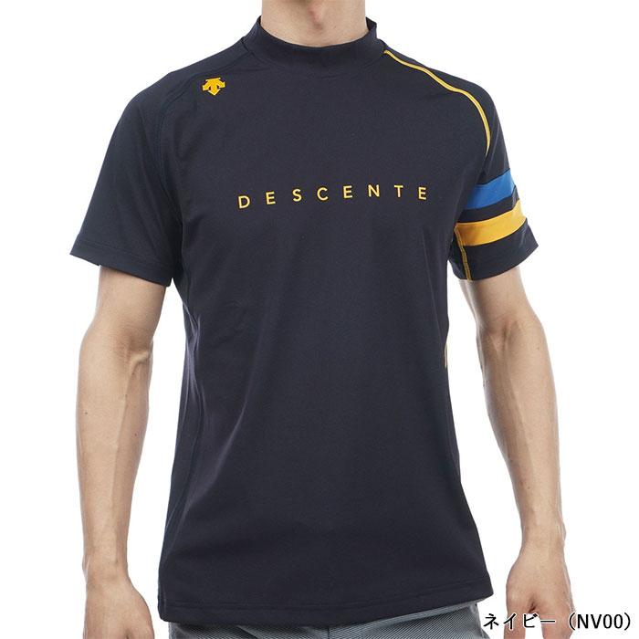 DESCENTE デサント ゴルフ トリコット メッシュ モックネック シャツ