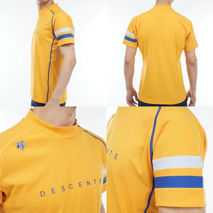 DESCENTE デサント ゴルフ トリコット メッシュ モックネック シャツ