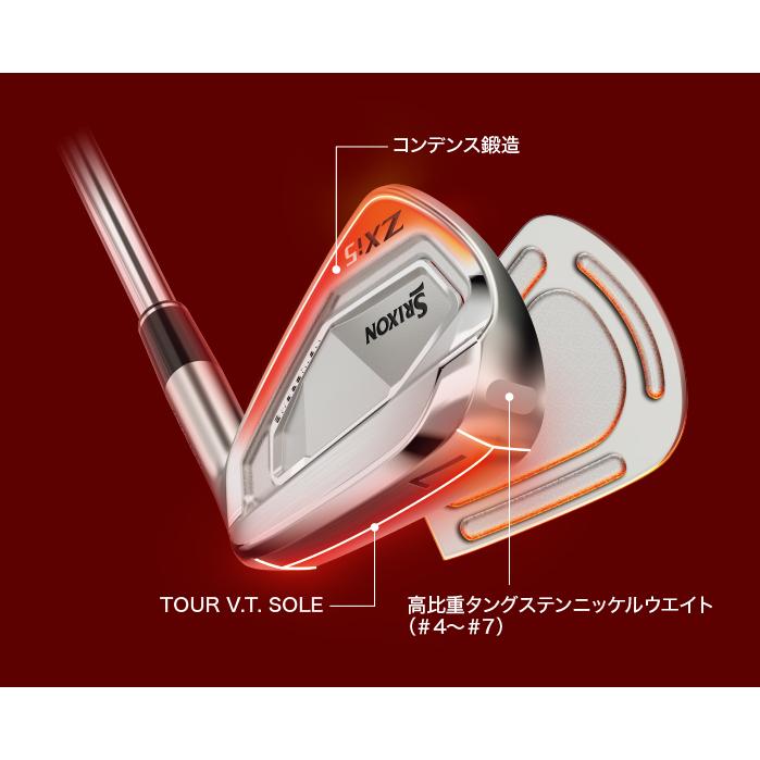 ZXi ダンロップ スリクソン ZXi5 アイアン6本セット（#5〜9、PW) N.S.