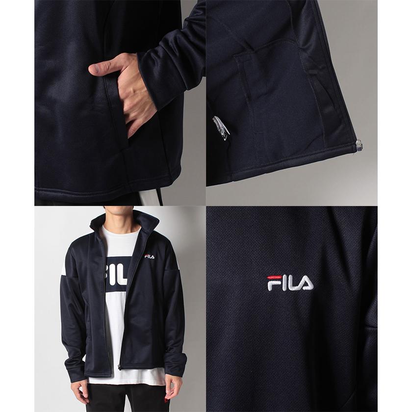 フィラ FILA 長袖 フルジップ ジャケット 裏起毛ブリスタートラックジャケット ジャージ メンズ 443-321 2023年秋冬モデル 秋冬ウェア 443321｜s-puresuto｜04