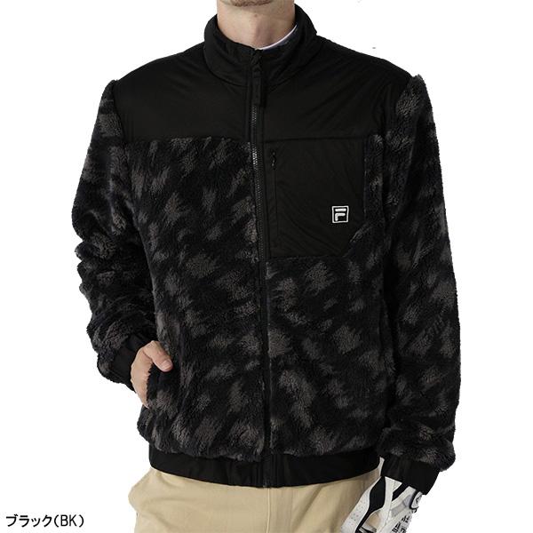 FILA（フィラ） ゴルフ 長袖 フルジップ ボアフリースブルゾン メンズ