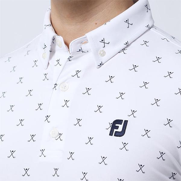 FootJoy（フットジョイ） 半袖 ポロシャツ ボタンダウンシャツ クロス