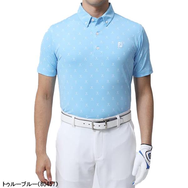 FootJoy（フットジョイ） 半袖 ポロシャツ ボタンダウンシャツ クロス