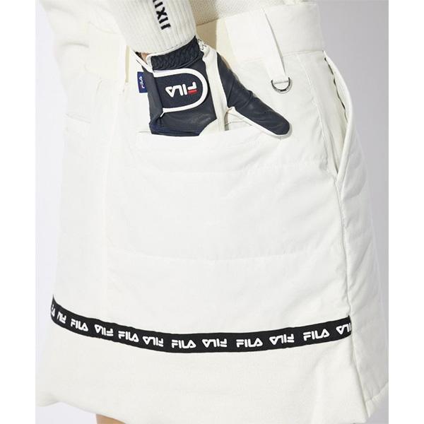 FILA レディース ゴルフウェア セーター スカート セットアップ FILA GOLF レディース フィラ ゴルフ スカート 裾ニット中綿スカート