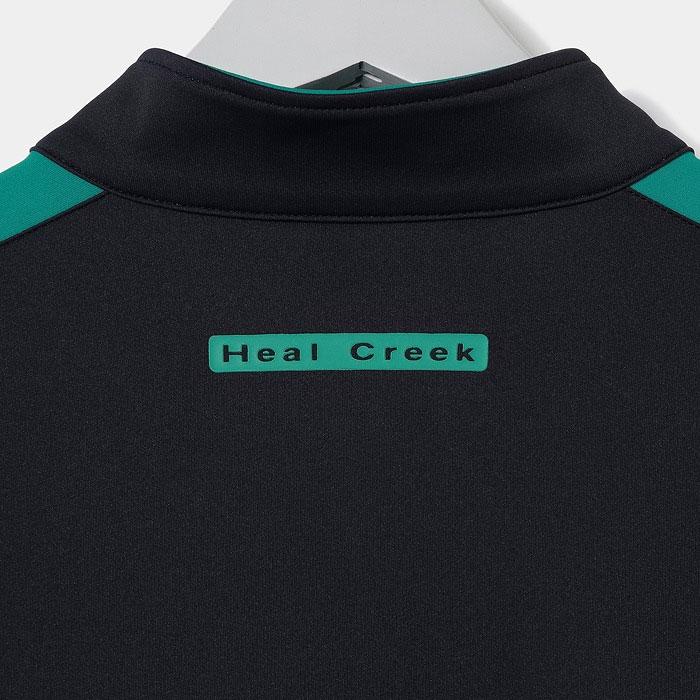 ヒールクリーク Heal Creek ゴルフウェア モックネックワンピース Heal Creek（ヒールクリーク） EcoBlueベア スムース 長袖 ハーフ