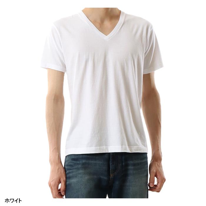 【2枚組】ヘインズ Hanes 半袖 Vネックシャツ Tシャツ 5.3oz メンズ H5355 ショートスリーブ ジャパンフィット Japan Fit 2枚セット｜s-puresuto｜02