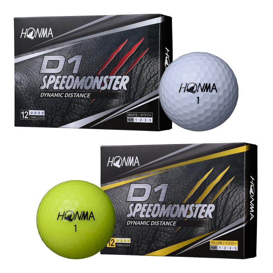2021年　ホンマ　HONMA d1 スピードモンスター　4ダース　ホワイト 2021年 ホンマ HONMA d1 スピードモンスター 4ダース ホワイト