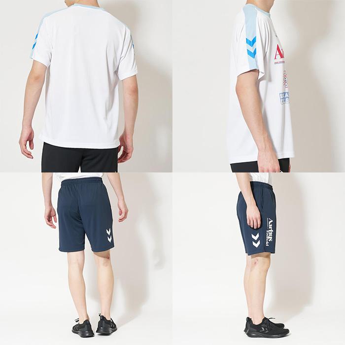 ヒュンメル hummel プラクティス 半袖Tシャツ+ハーフパンツ 上下セット 