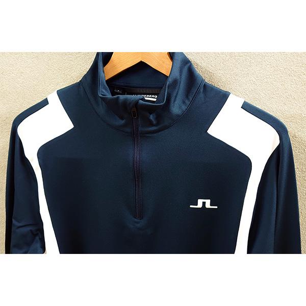 J.リンドバーグ 長袖 ハーフジップ ミッドレイヤー ミドラー メンズ 071-34910 ゴルフウェア 中間着 トップス J.LINDEBERG 2025年秋冬モデル