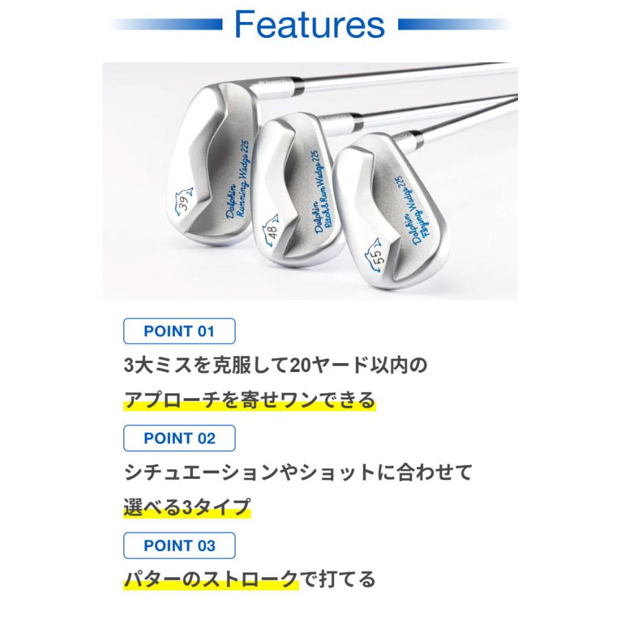新商品ドルフィンウェッジ DFW225 55度 スチール　34インチ　正規品 DFW-225/スチール】【55度】【34インチ】DOLPHIN FLYING WEDGE