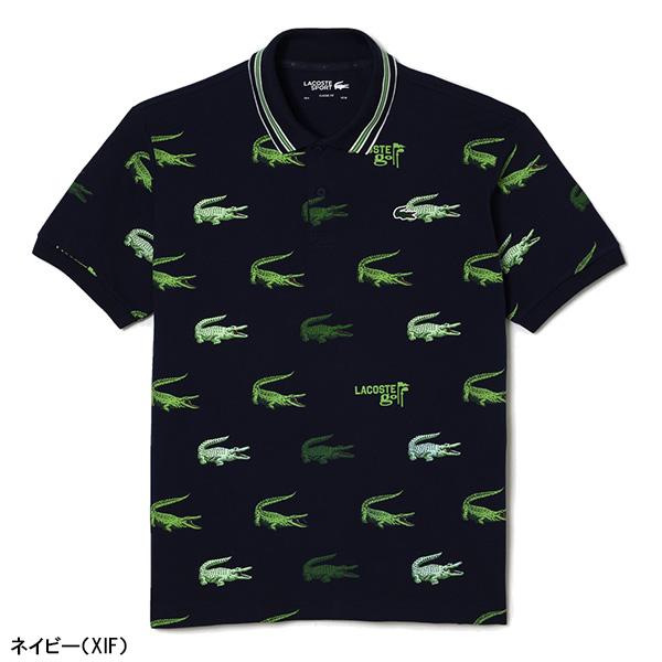 LACOSTE（ラコステ） 半袖 ポロシャツ ウルトラドライ総柄 ゴルフ