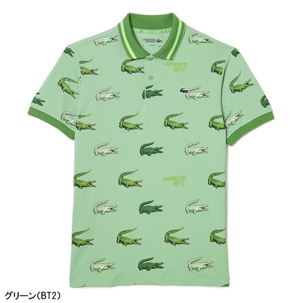 LACOSTE（ラコステ） 半袖 ポロシャツ ウルトラドライ総柄 ゴルフ