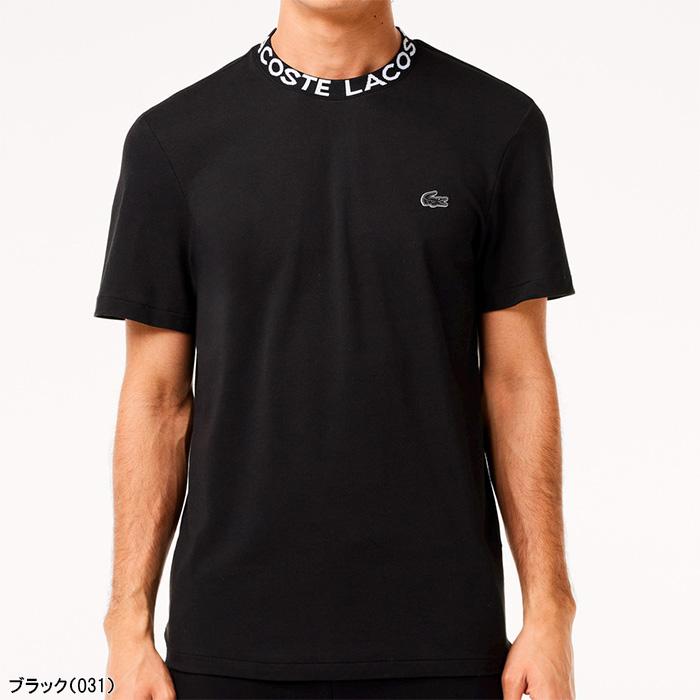 LACOSTE（ラコステ） 半袖 鹿の子地 Tシャツ ジャカードリブニット
