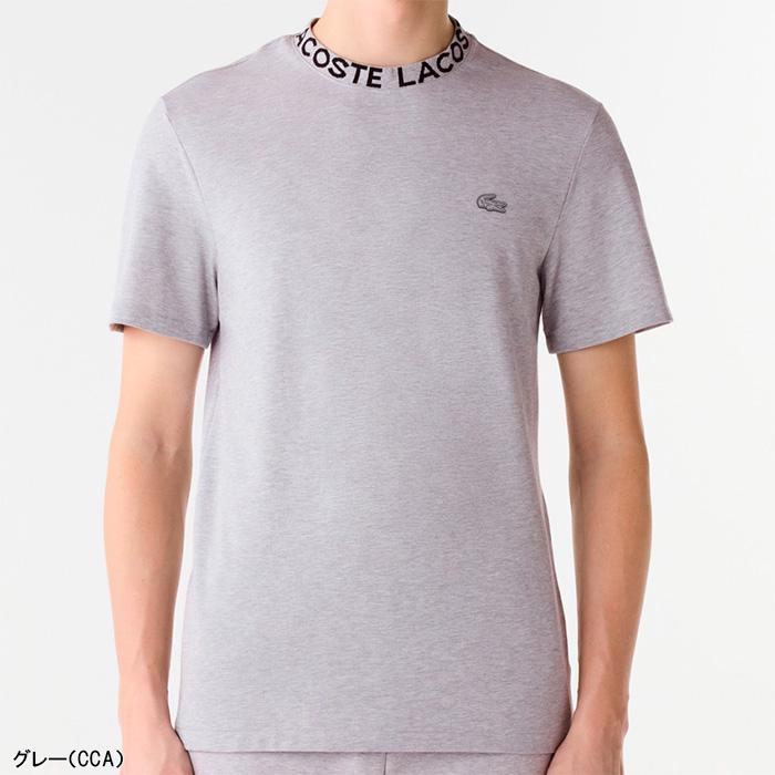LACOSTE（ラコステ） 半袖 鹿の子地 Tシャツ ジャカードリブニット