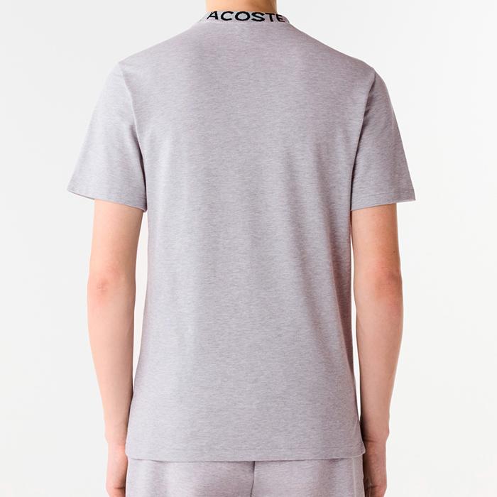 LACOSTE（ラコステ） 半袖 鹿の子地 Tシャツ ジャカードリブニット