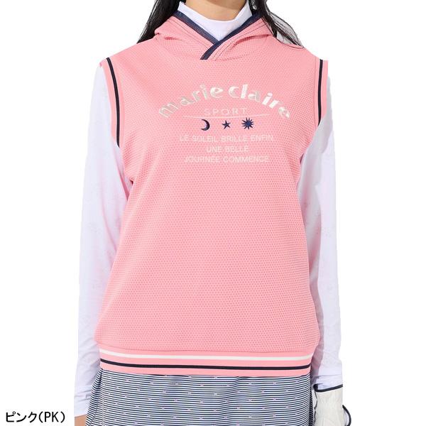 Marie Claire（マリ クレール） レディース ストレッチ ワッフルベスト 
