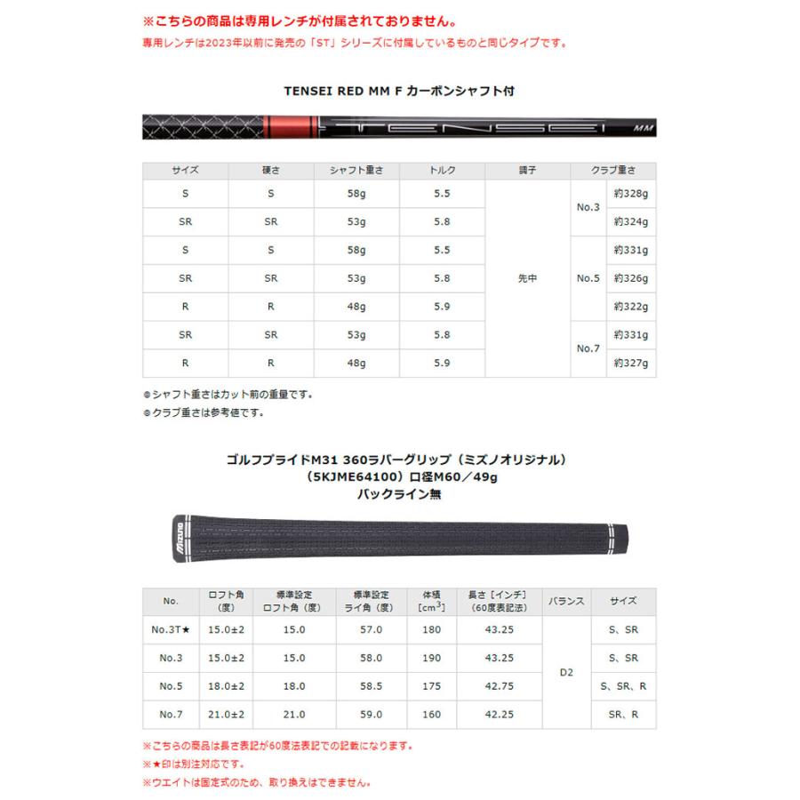 MIZUNO GOLF ミズノ JPX ONE フェアウエーウッド TENSEI RED MM F