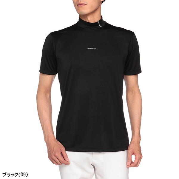 MIZUNO（ミズノ） ゴルフ 半袖 モックネックシャツ スムース メンズ