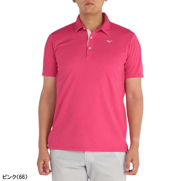 MIZUNO GOLF ミズノ ゴルフ 半袖 ポロシャツ ドライエアロフロー半袖共