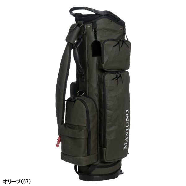 MANIUNO マニウノ 9.5型 軽量レザー スタンド式キャデイバッグ