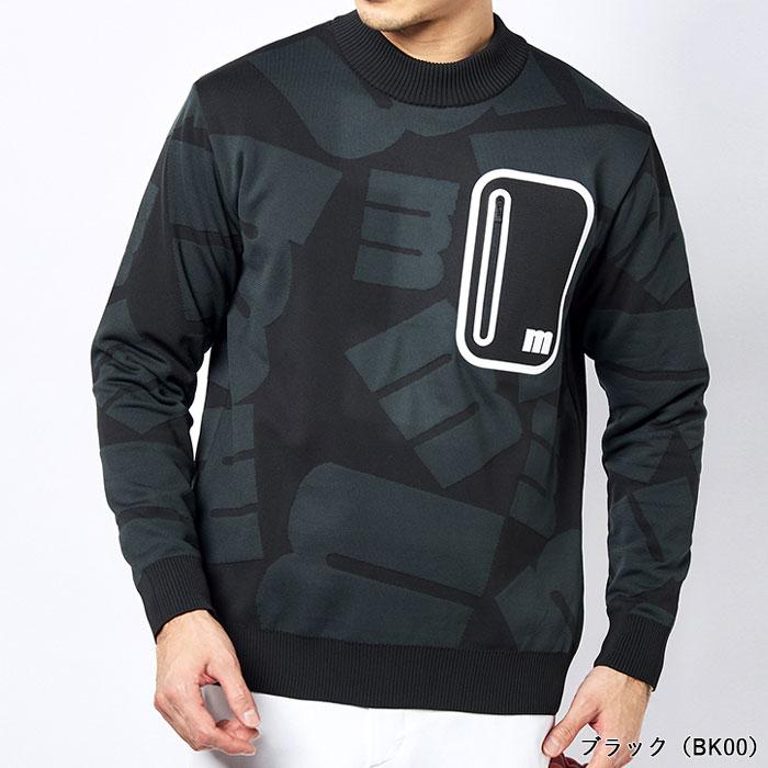 Munsingwear マンシングウェア モックネックセーター MEMUJL01 Munsingwear インターシャロゴクルーネックセーター -デサント