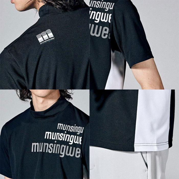 マンシングウェア ゴルフ ENVOY EXcDRY ラスタカラー mロゴ モック  