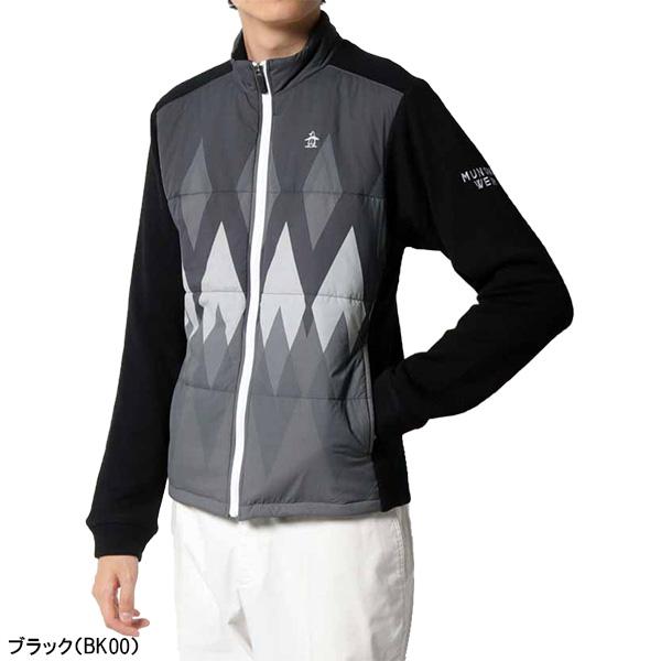 新品マンシングウェアHEATNAVIニットXプリントタフタハイブリッド