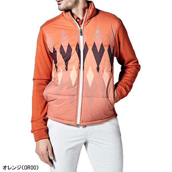 新品マンシングウェアHEATNAVIニットXプリントタフタハイブリッド